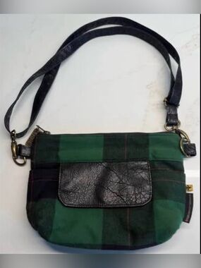 Rebekah Scott Designs Designer Closet Olivia Green Black Plaid Crossbody